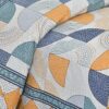 Aabhita Floral Bedsheet - Blue & Yellow