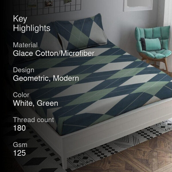 Anahi Grid Bedsheet