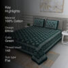Arushi Printed Bedsheet - Green