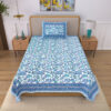 Bahaara Jaipuri Bedsheet - Blue