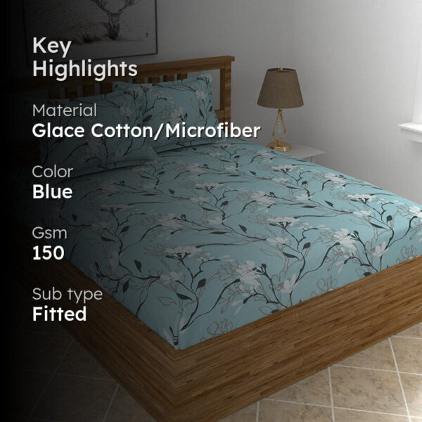 Clment Floral Microfiber Bedsheet Clment Floral Microfiber Bedsheet