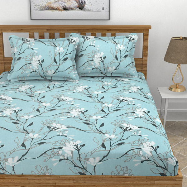 Clment Floral Microfiber Bedsheet Clment Floral Microfiber Bedsheet