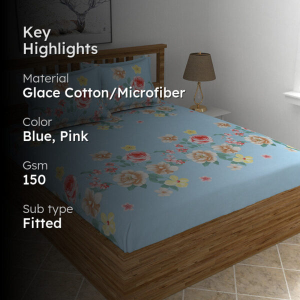 Damien Floral Microfiber Bedsheet