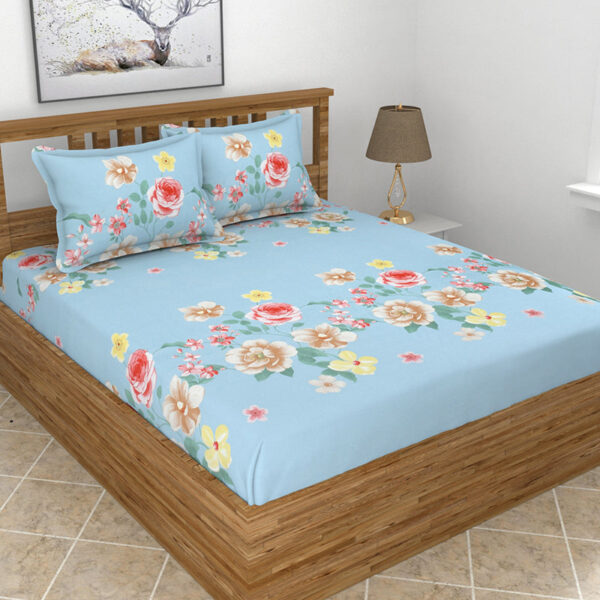 Damien Floral Microfiber Bedsheet