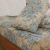 Duna Boheme Floral Bedsheet - Tiffany Blue