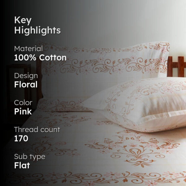 Ethnic Charms Bedsheet - Pink