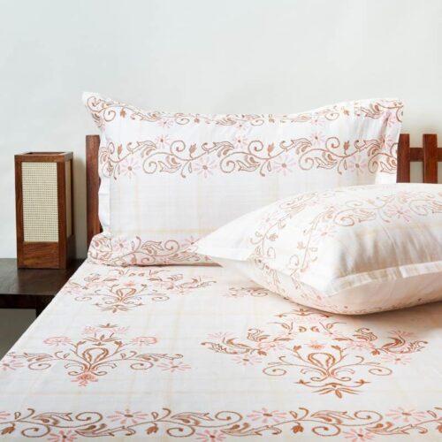 Ethnic Charms Bedsheet - Pink