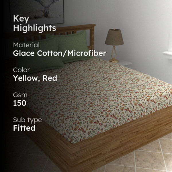 Flix Floral Microfiber Bedsheet
