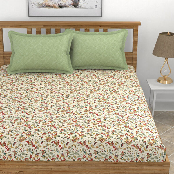 Flix Floral Microfiber Bedsheet