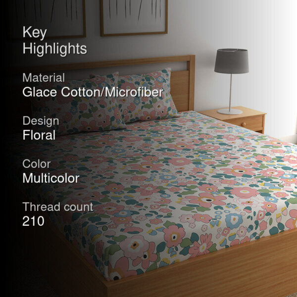 Flower Child Floral Microfiber Bedsheet