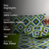 Green Grandeur Cotton Bedsheet - 180 TC