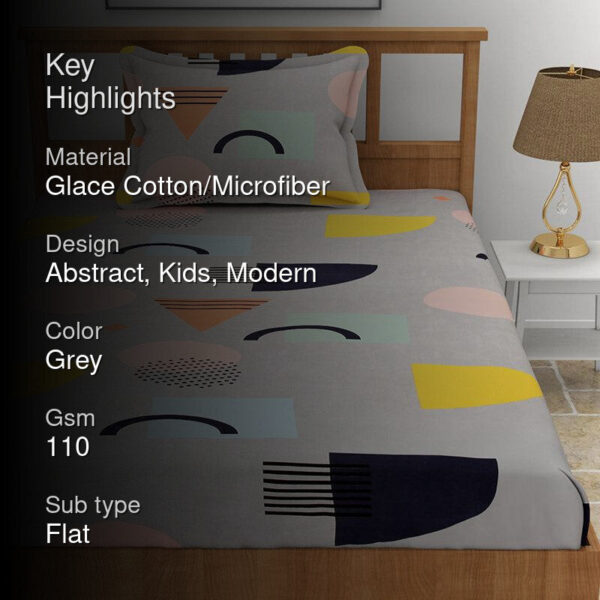 Hilton Kids Bedsheet - Silver Grey Hilton Kids Bedsheet - Silver Grey