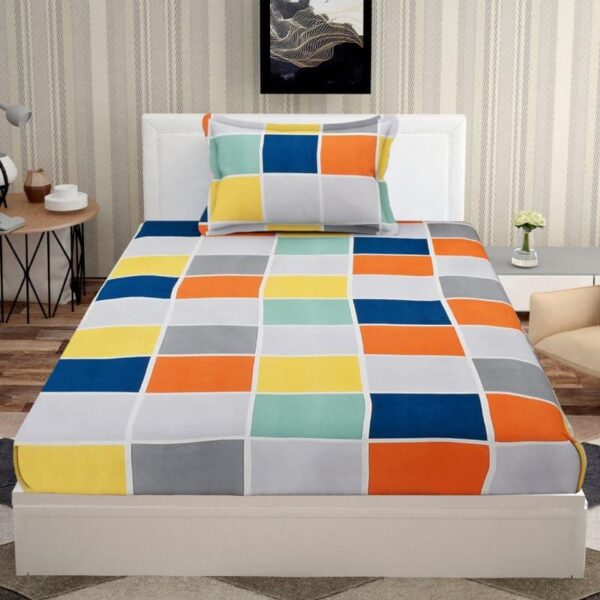 Hue Dazzle Checkered Bedsheet Hue Dazzle Checkered Bedsheet
