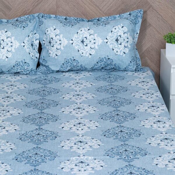 Ivora Ethnic Bedsheet - Blue