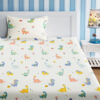 Jurassic Nights Kids Bedsheet - 210 TC