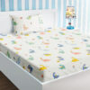 Jurassic Nights Kids Bedsheet - 210 TC