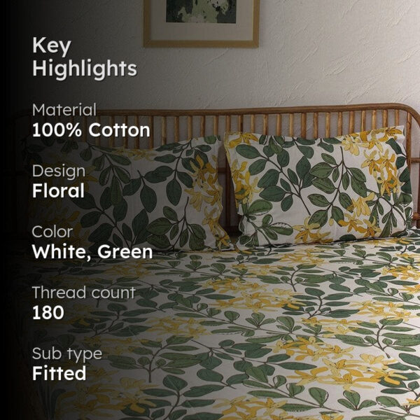 Moringa Bedsheet - Green Moringa Bedsheet - Green