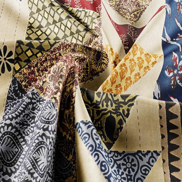 Narsi Abstract Bedsheet - Multicolor