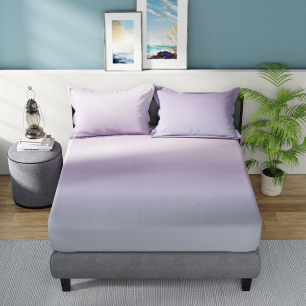 Nautica Velvet Cloud Cotton Bedsheet (Purple) - 160 TC