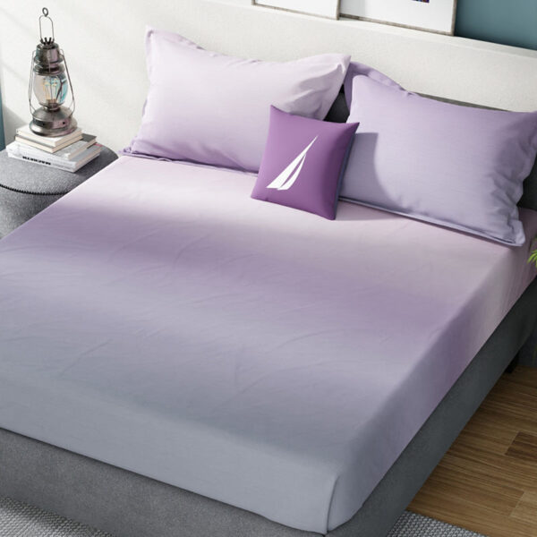 Nautica Velvet Cloud Cotton Bedsheet (Purple) - 160 TC