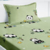 Panda Snuggles Kids Bedsheet - 210 TC