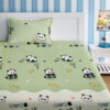 Panda Snuggles Kids Bedsheet - 210 TC