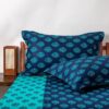Rajastha Cotton Bedsheet (Tuquoise) - 180 TC