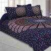Rosho Mandala Bedsheet - Blue