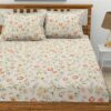 Sivera Floral Bedsheet - Off White