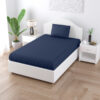 Sofia Solid Bedsheet - Blue