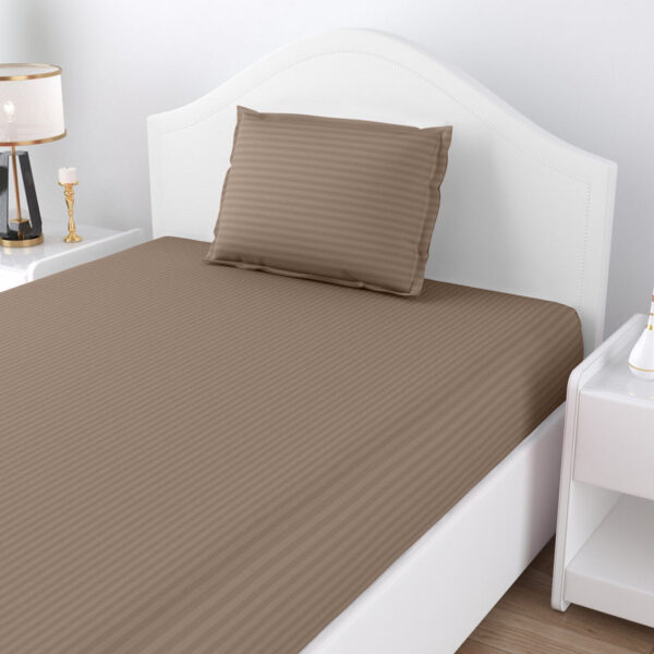 Sofia Solid Bedsheet - Brown