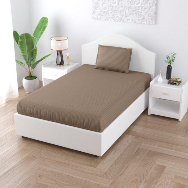 Sofia Solid Bedsheet - Brown
