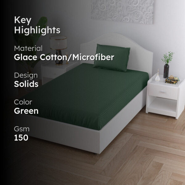 Sofia Solid Bedsheet - Green