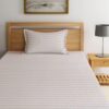 Striped Wonder Bedsheet- Beige Striped Wonder Bedsheet- Beige
