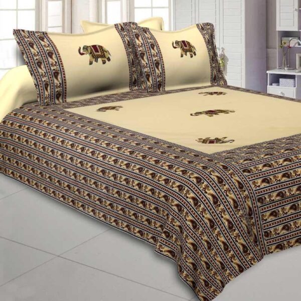 Traditionally Tuskan Bedsheet - Cream