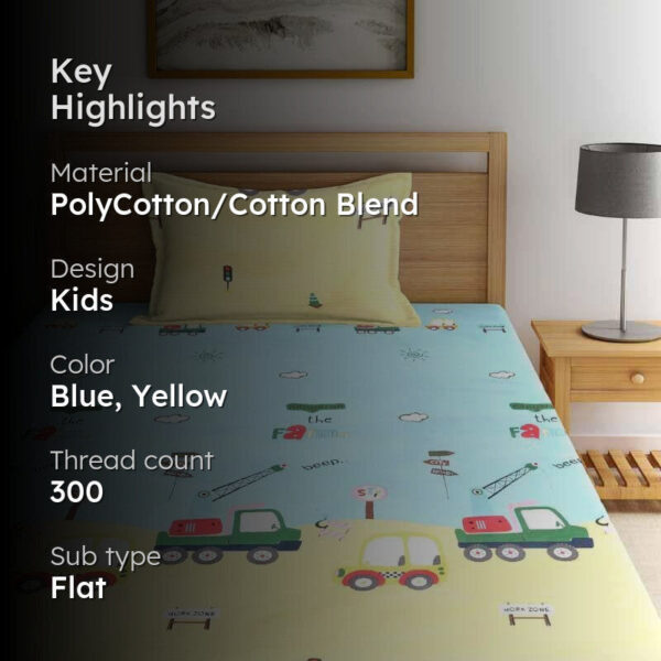 Traffic Rules Printed Bedsheet Traffic Rules Printed Bedsheet