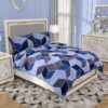 Trixie Geomatric Bedsheet - Blue