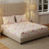 Urban Space Meadows Rose Bedsheet (Pink) - 200 TC