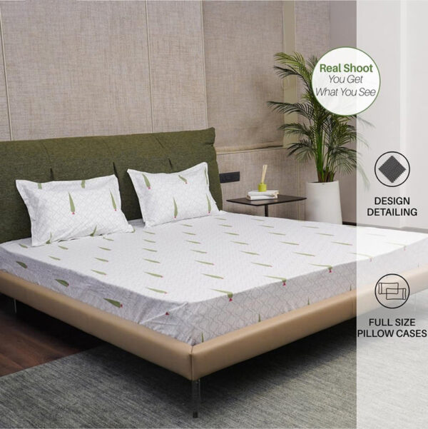 Urban Space Palm Fir Bedsheet - 200 TC
