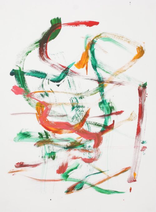 Authentic Vibrant Elephant Art Painting from Thailand, 'Active Forest'