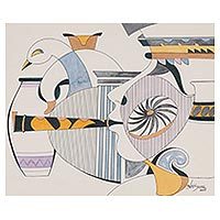 People and Portraits Cubist Paintings at NOVICA